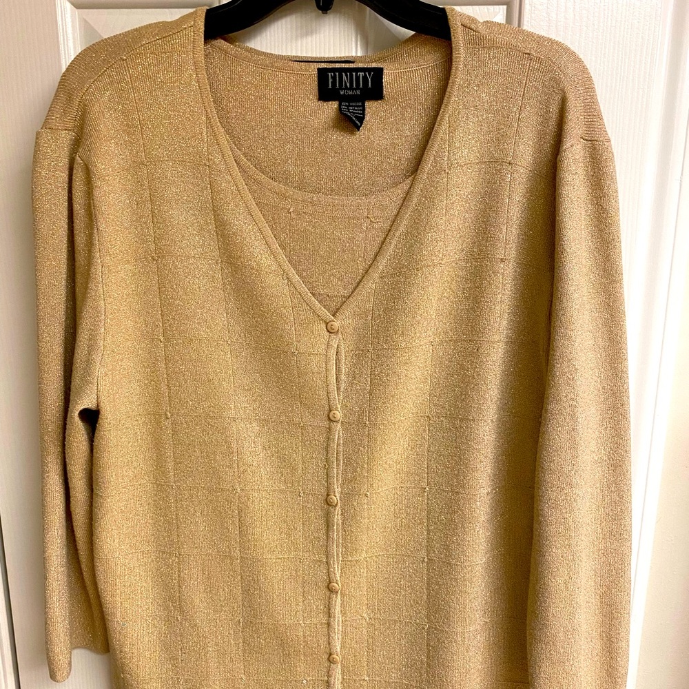 Woman’s Finity Two-Piece Cardigan Sweater